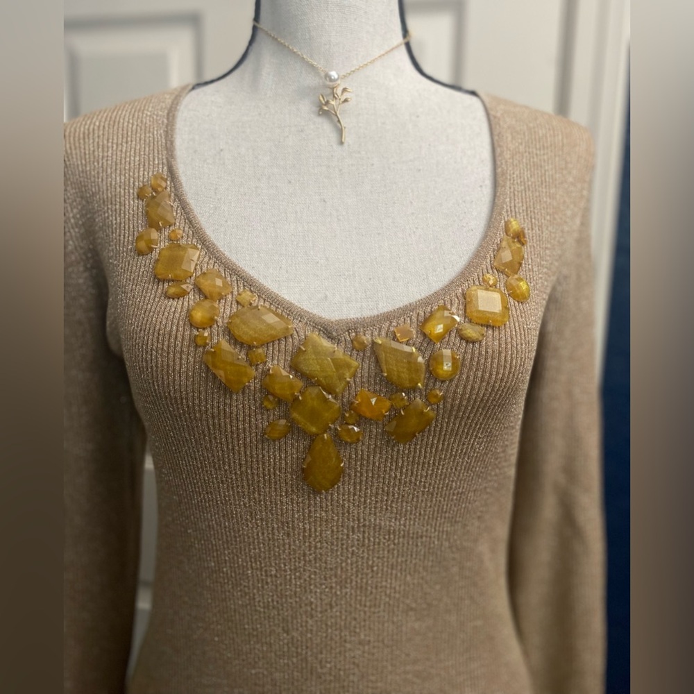 August Silk Ribbed Knit blouse - Picture 3 of 7